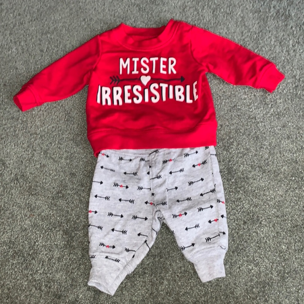 Newborn First Valentine’s Day Outfit